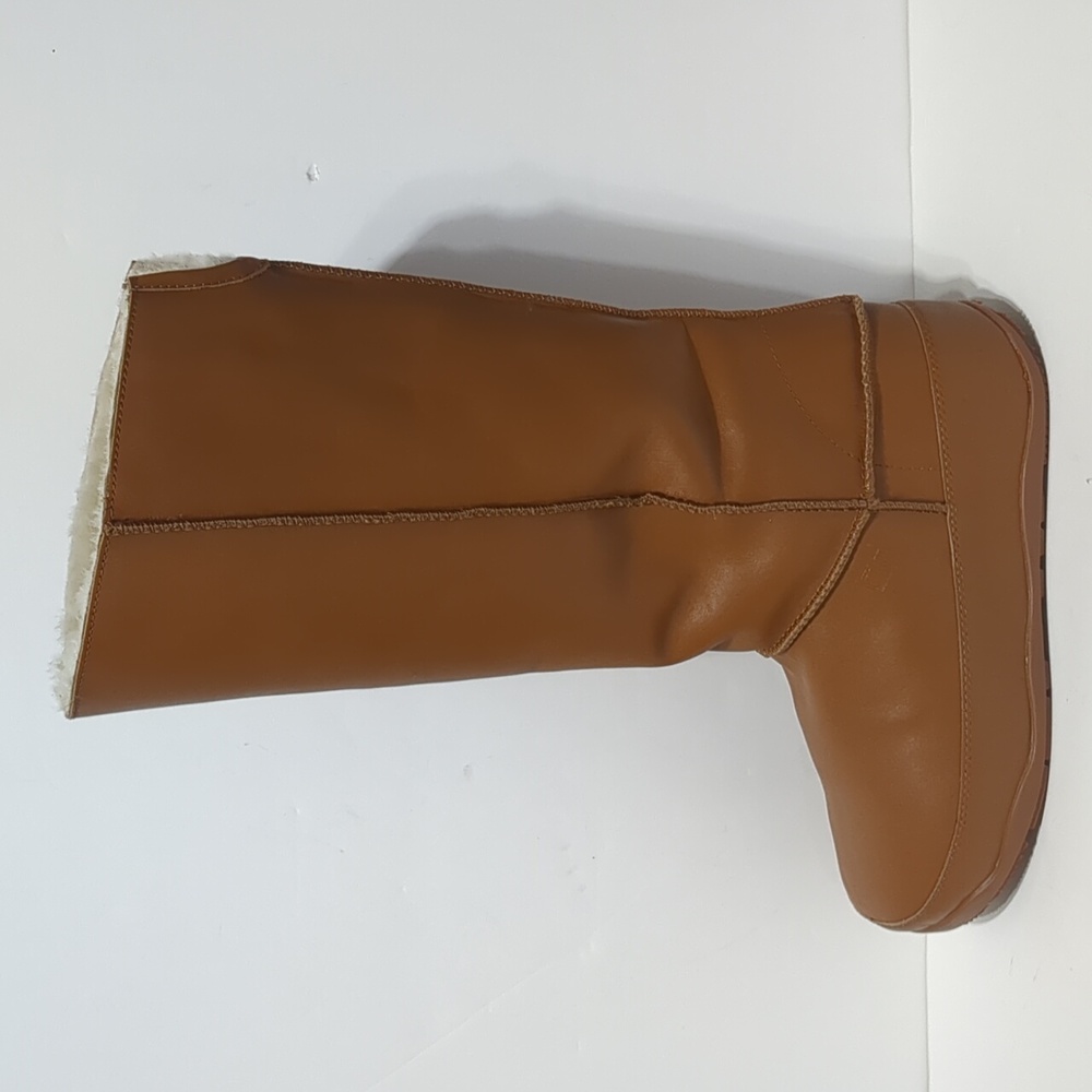 Fitflop Brown Leather Knee High Pull On Boot women's size 11